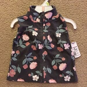 NWT Carter's 12M Floral‎ Girls Vest